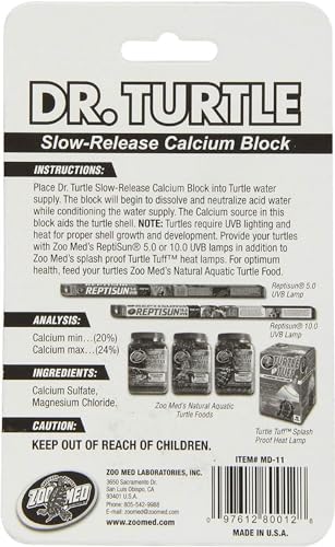 Zoo Med Laboratories Dr. Turtle Slow-Release Calcium Block, Net Wt .5 Oz
