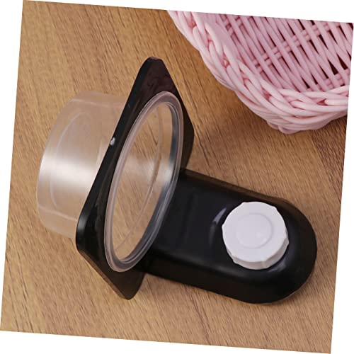 2pcs Black Reptile Feeding Bowl Cups Water Dish for Tortoise Lizard and Iguana Easy to Clean Space Saving Design for Tanks and Boxes - size: Size 5