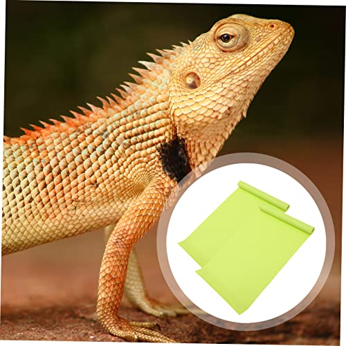 UKCOCO 2Pcs Reptile Carpet Liner and Washable Terrarium Mat for Tanks Easy Clean Substrate for Snakes Lizards Turtles and Amphibians
