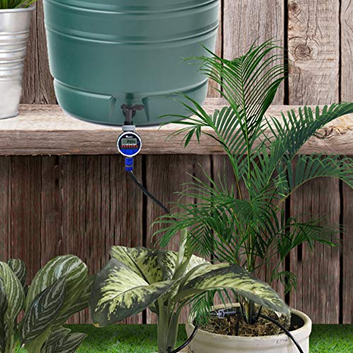 Electronic Water Timer Garden Irrigation Controller Digital Intelligence Watering System LCD Waterproof, No Water Pressure Required - style: 1 Outlet Electronic Timer