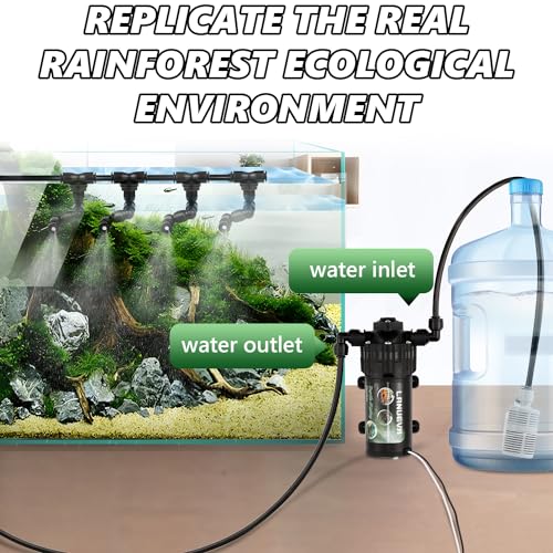 LANUEVA 2.5L Reptile Fogger + Reptile Misting System(with Timer)
