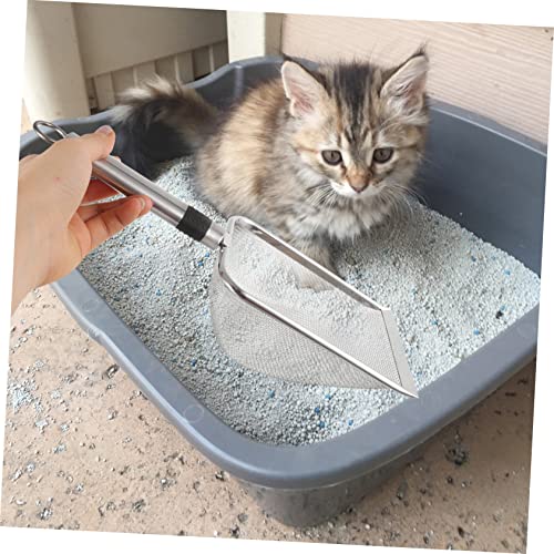 Ipetboom 3pcs Stainless Steel Reptile Litter Scoop Mesh Design for Easy Waste Cleanup Sand Shovel for Tortoises Lizards and Pets for Daily Use and Terrarium Maintenance