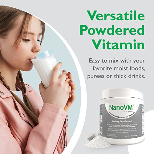 9-18 Years, Allergen-Free Kids Multivitamin, Unflavored Powdered Vitamins, Multivitamin Powder with 13 Vitamins & 13 Minerals, Low-Carbohydrate Vitamin Supplements, 275g - Solace Nutrition - style: 9-18