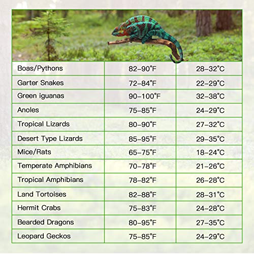 iPower 6 by 8-Inch 8 Watts Reptile Heating Mat with Temperature Controller Under Tank Warmer Terrarium Heat Pad for Reptiles and Amphibians, Black - size: 6 X 8 Inch, style: 1 Pack with Adjustable Knob