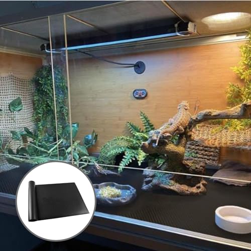 Terrarium Carpet - Non Slip Reptile Tank Flooring, Bearded Dragon Habitat Liner | Soft Terrarium Floor Pad, Washable Cage Mat for Gecko Snake Lizard Indoor Reptile Habitat Use - size: L
