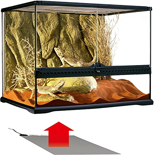 Exo Terra Heat Mat - Reptile Terrarium Substrate Heater for Safe, Even Heating | Ideal for Tropical & Temperate Reptile Environments - 8 Watt, Small - size: Small