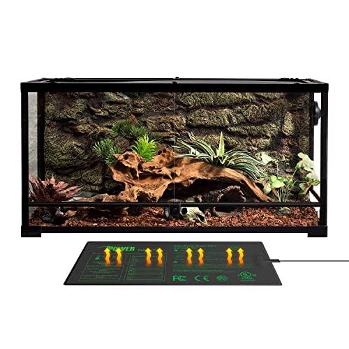 iPower 10" x 20.75" Seeding Heat Mat Upgraded Carbon Film Indoor Warm Hydroponic Plant Germination Starting Pad Durable Waterproof, Black - size: 10" x 20.75", style: 1 Pack