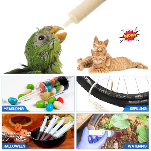SHAOTONG 150ml Syringe with 40 Inch Tube and Tip Adapter, for Feeding Pets, Liquid Refilling, Drawing Oil Fluid - size: 150ML/CC
