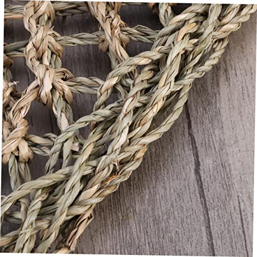 COLLBATH 2pcs Triangle Lizard Hammock Bed Grass Bed for Reptiles Accessories Basking Platform