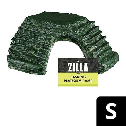 Zilla Reptile Habitat Décor Basking Platform Corner Ramp, Small