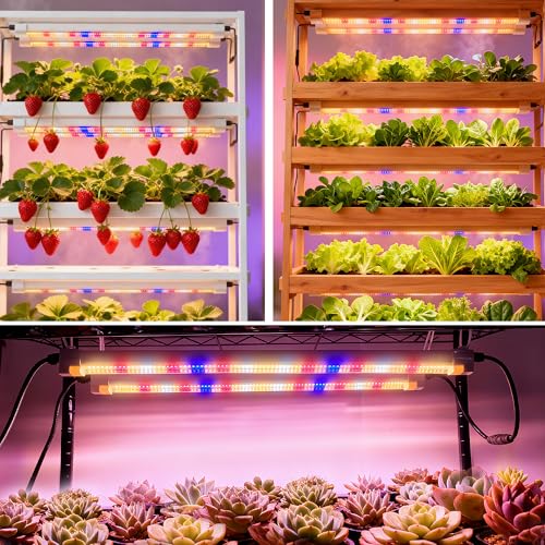 FARMLITE Grow Lights for Indoor Plants Full Spectrum Grow Light Strips for Indoor Plants Grow Lamp Led Seeding Grow Light (8 Pack) - size: 8 Pack