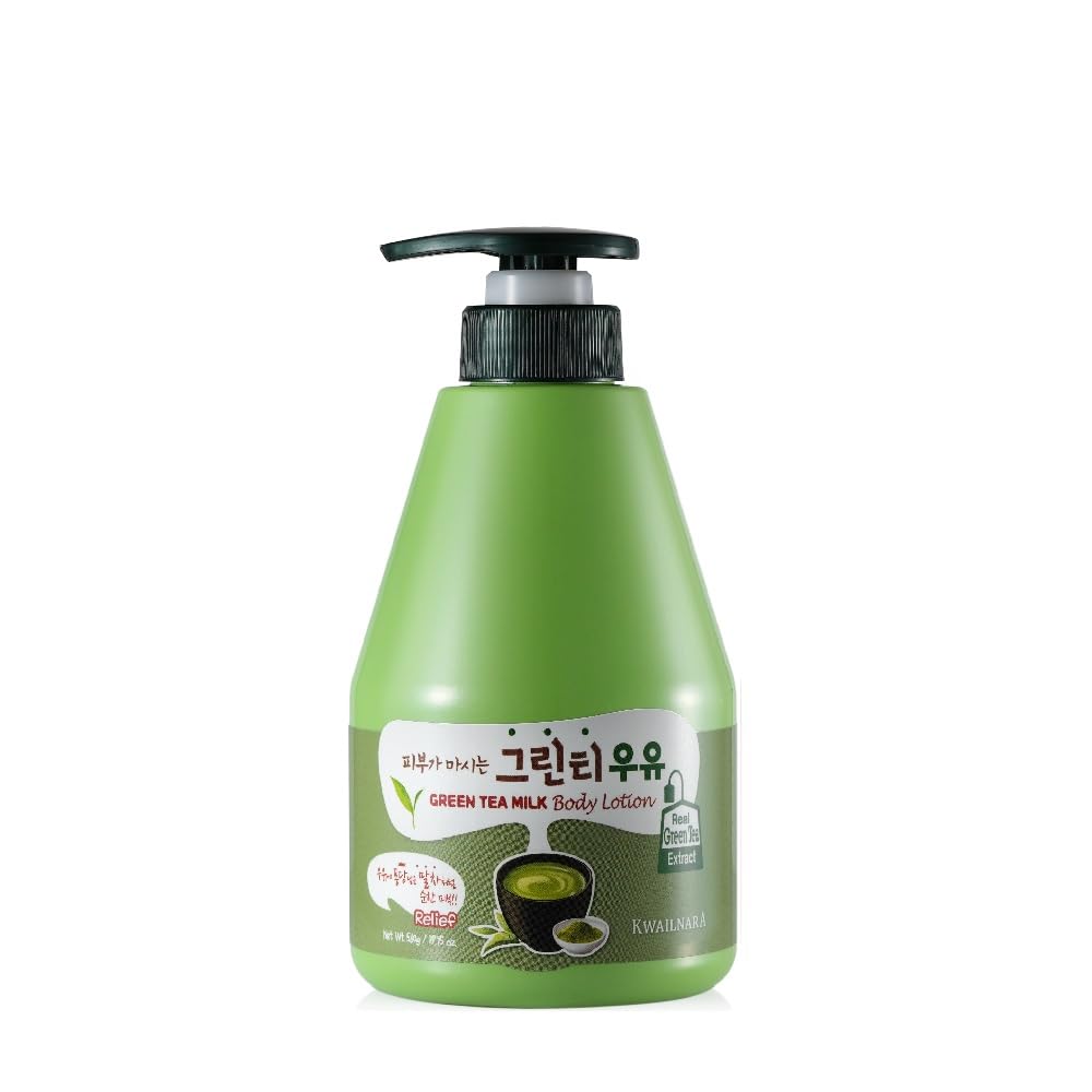 Welcos Kwailnara Milk Body Lotion 560 G / 19.75 Oz. (Green Tea Milk)