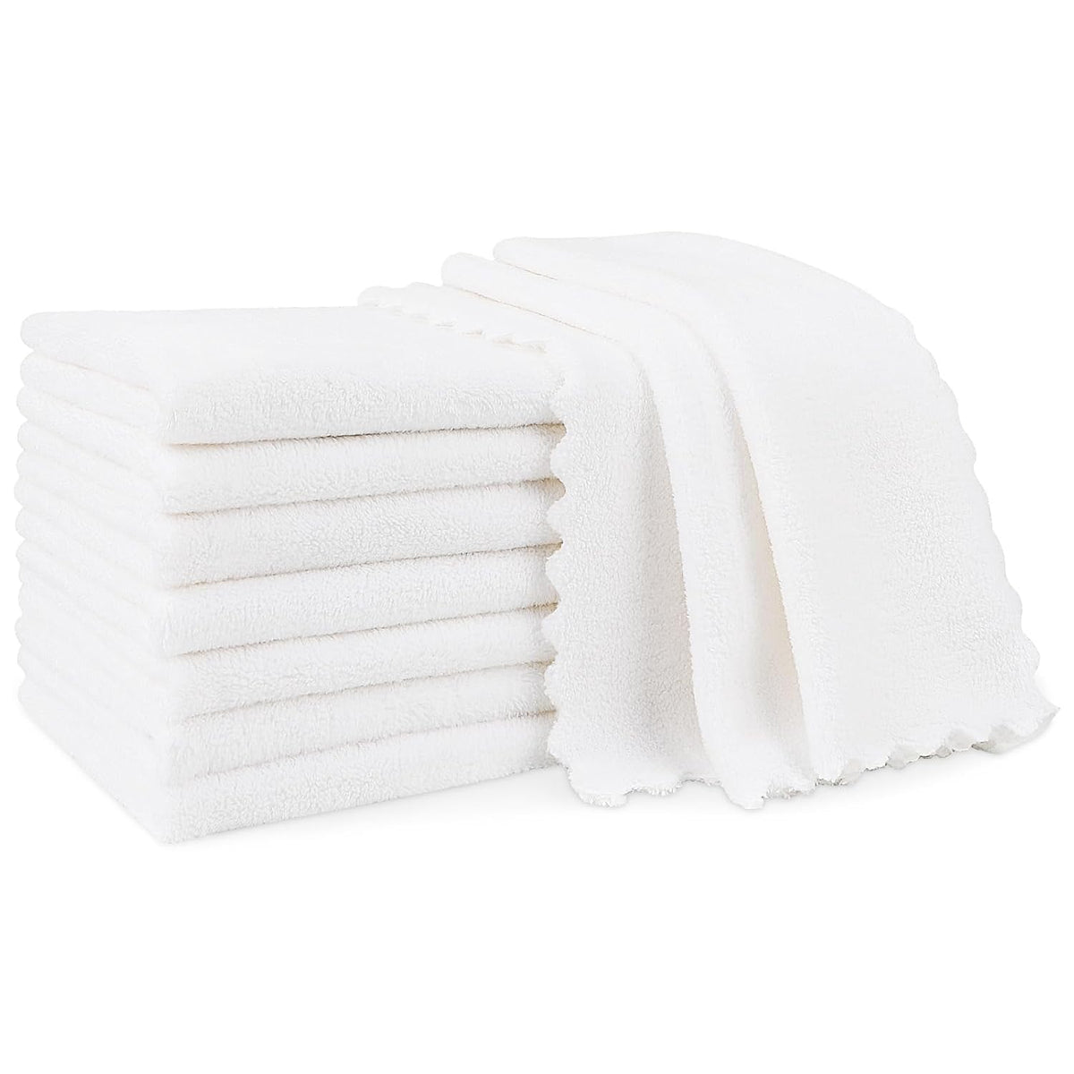 Orighty Baby Burp Cloths, 8 Pack Burping Cloths for Babies, 20 x 10 Inch | Super Soft & Absorbent Coral Fleece Towels, Large Burp Rugs for Sensitive Skin, Newborn Essentials Shower Gift Girl Boy