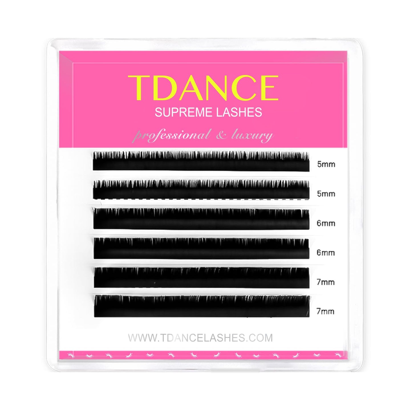 Tdance Bottom Lash Extension 0.03/0.05/0.07Mm Thickness Bottom Lashes Lower Lash Extensions B Curl 5-7Mm Mixed Under Bottom Eyel