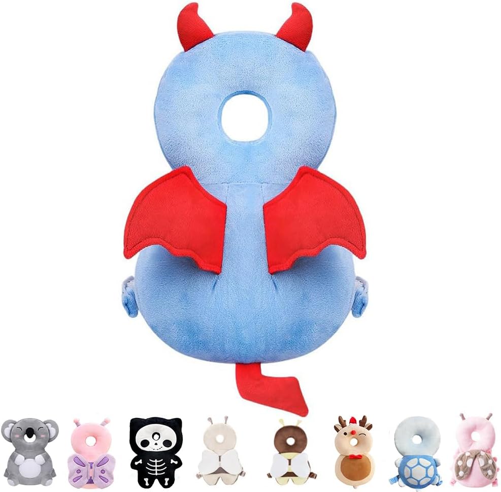 Baby Head Protector Backpack for Crawling & Walking Toddlers, 0.5-2 Years, Soft & Breathable