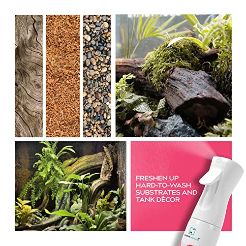 Reptile Tank Odor Eliminator Spray, Unscented, 9 Fl Oz | Mineral-Based, Protects Respiratory Health, No Harsh Chemicals, For Bearded Dragon, Turtle Tanks & Terrariums