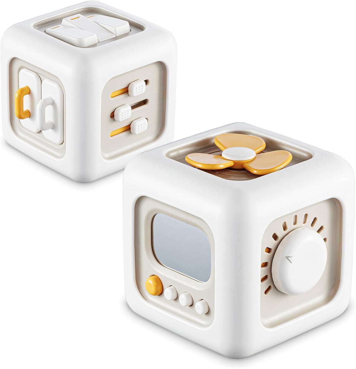 SOCBTNSO Montessori Busy Cube Travel Toy for Toddlers | Learning Fine Motor Skills, 1st Birthday Gifts for 1 Year Old Girl, 6 9 12 Months Baby
