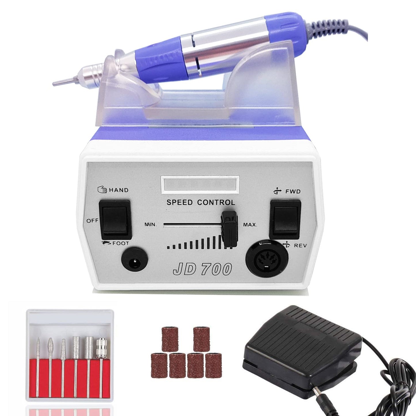 V Fa Upgraded Nail Drill Electric Nail File, Jd700 Nail Drills For Acrylic Nails Professional 30000Rpm Manicure Tools Acrylic N