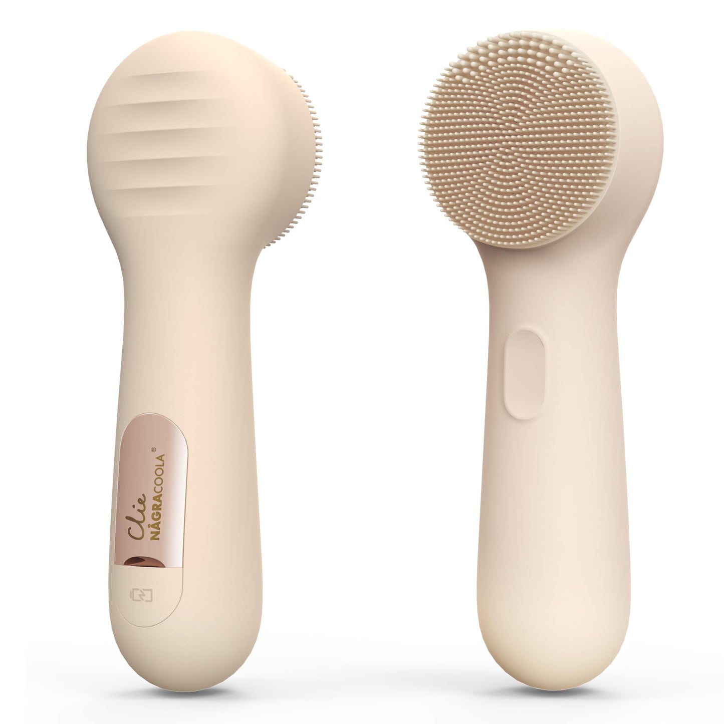 Silicone Face Scrubber, Ngracoola Clie 2.0 Facial Cleansing Brush, Rechargeable, Waterproof Face Scrub Brush For Cleansing, Exfo