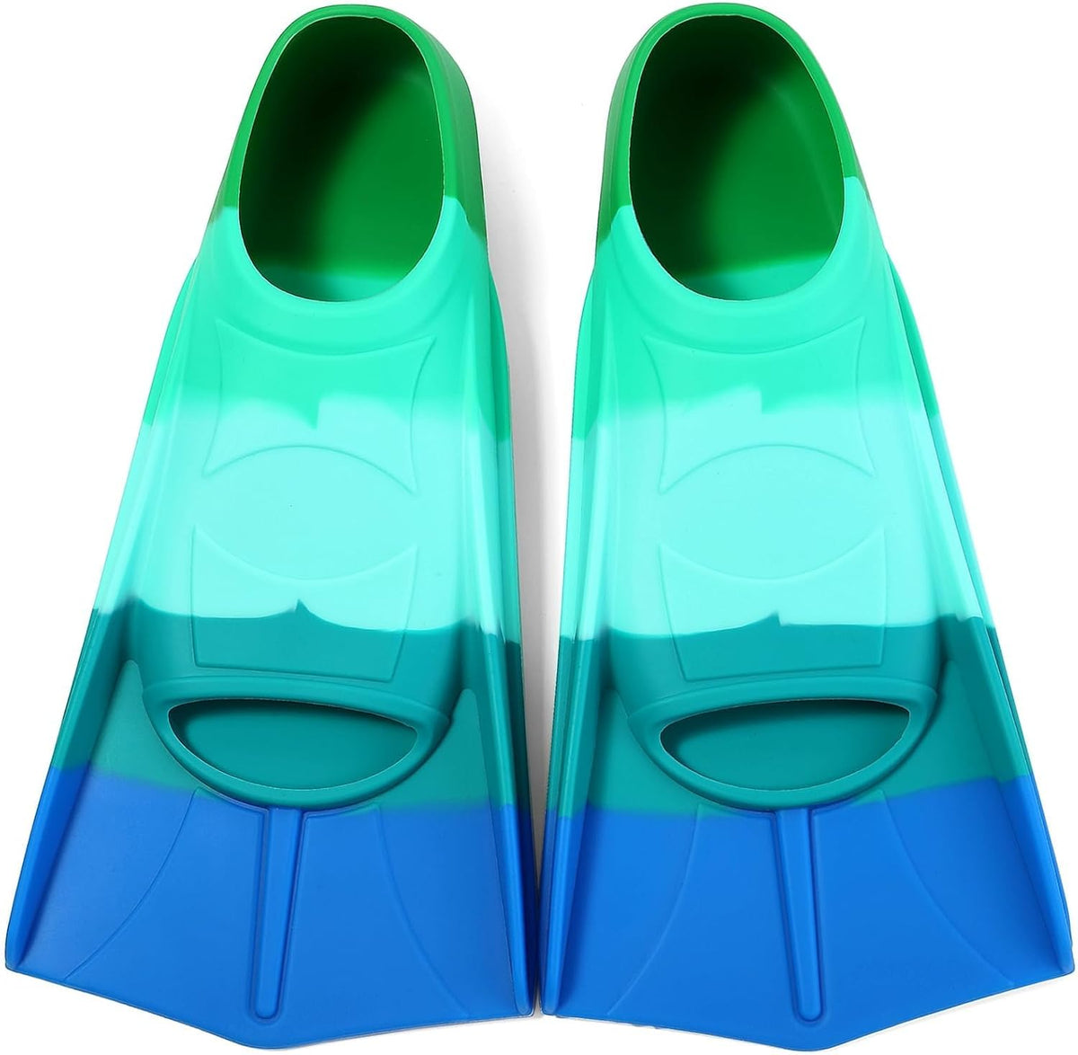 Kids Swim Fins Youth Short Blade Swimming Training Flippers | Snorkeling Diving Travel Size Fins for Children Girls Boys Beginners,Lap Swimming,Comfortable Silicone Flippers with Mesh Bag