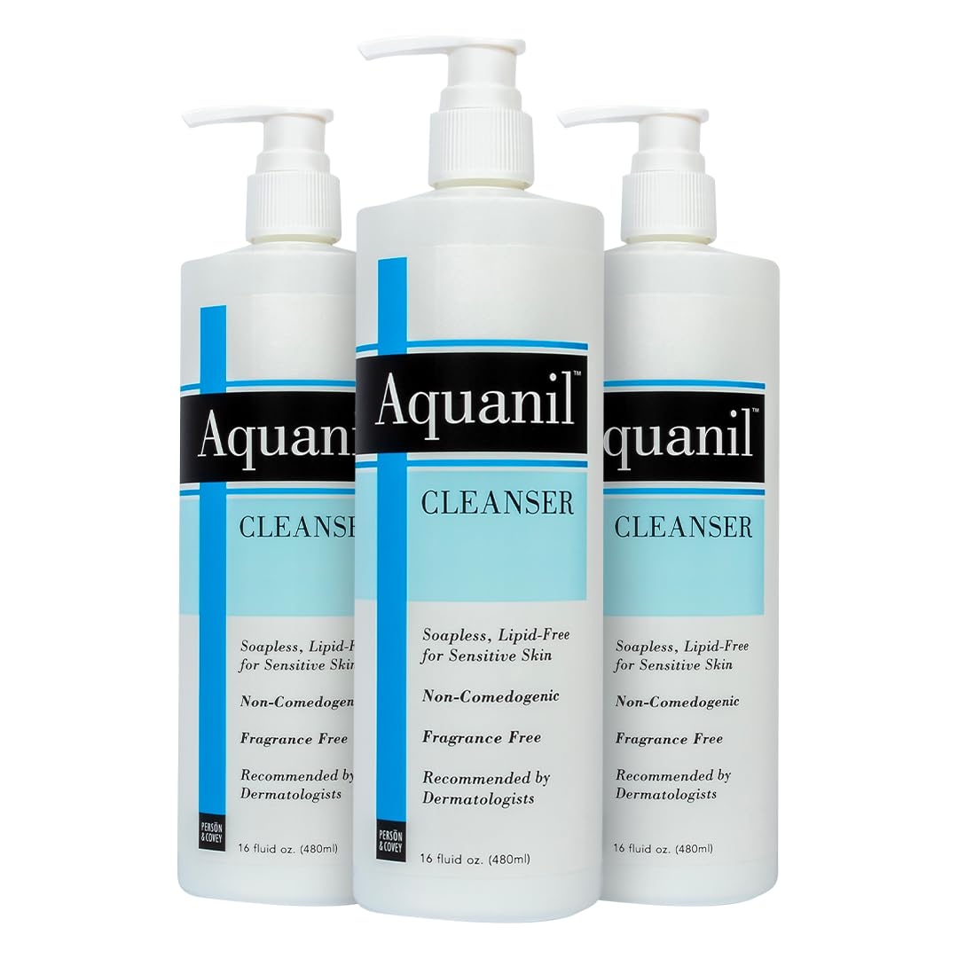 Person & Covey Aquanil Cleanser - Lipid-Free Sensitive Skin Cleanser, Non-Comedogenic Gentle Cleanser - Soap Free Cleanser With