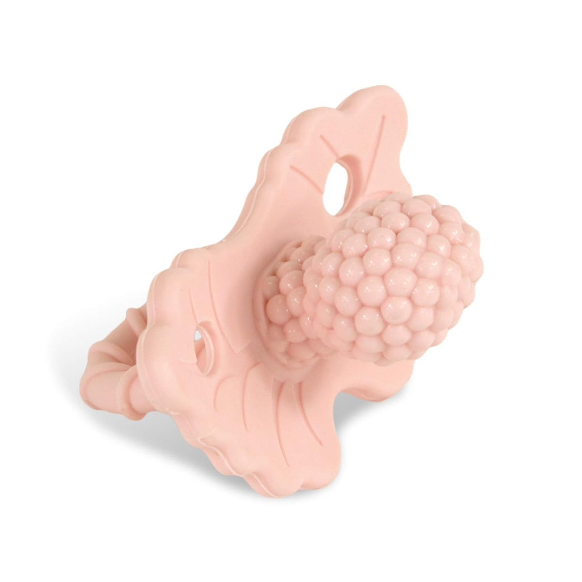 raZbaby raZberry silicone baby teether toy - berrybumps soothe babies sore gums - infant teething toy - hands free design - bpa free - easy-to-hold design - teething relief pacifier - fruit shape/red