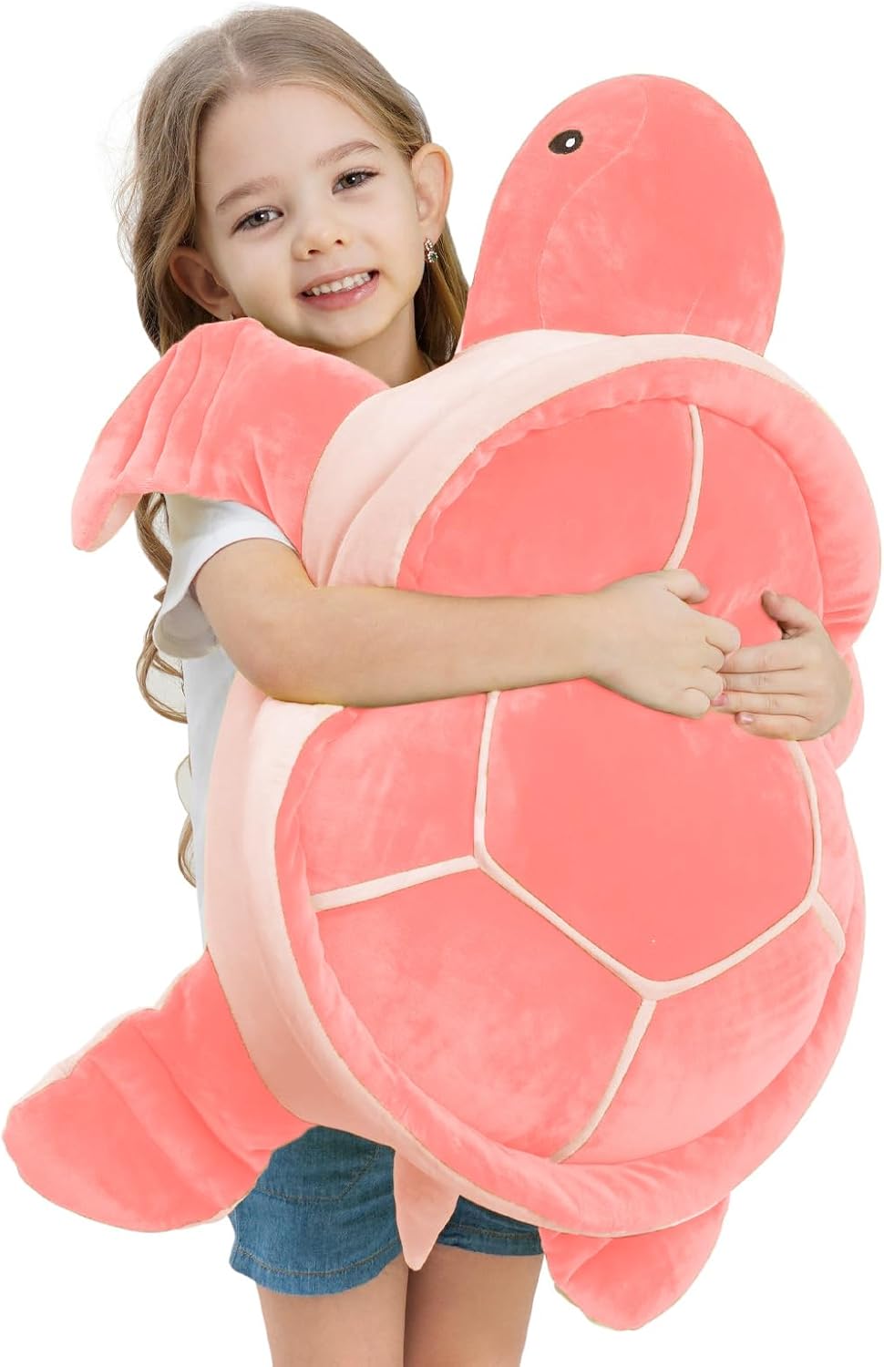 Dalmao 28 Inch Big Sea Turtle Stuffed Animals, Cute Giant Large Jumbo Soft Plush Toys, Ocean Green Turtle Plushie Body Pillow, Gifts for Kid Boys, Girls, Girlfriend, Birthday