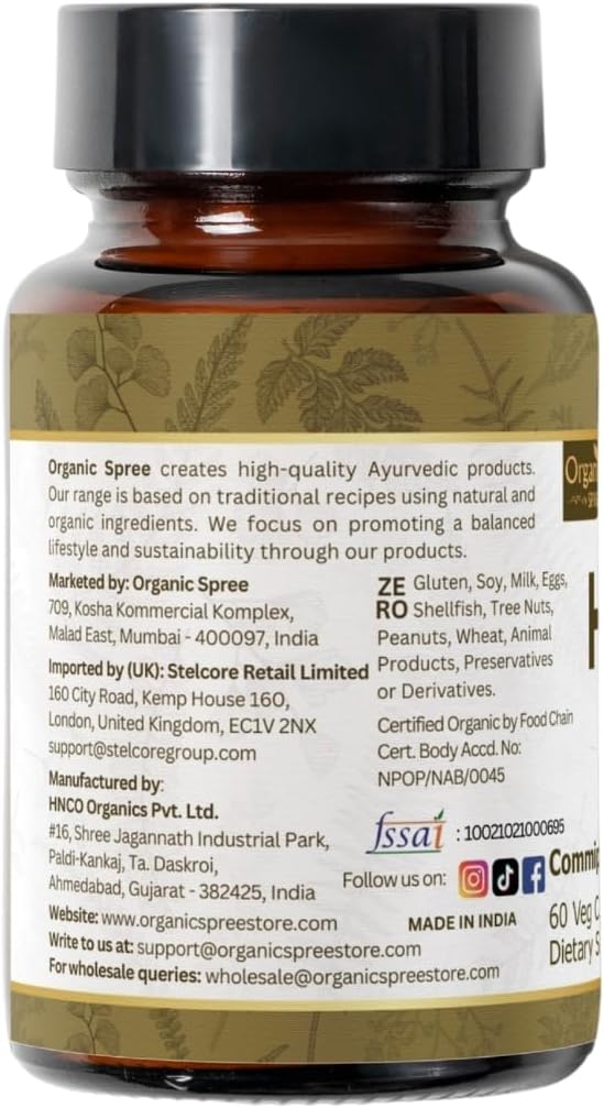 HIRABOL 60 Capsules | Commiphora myrrha (Hirabol) | 900mg per Serving | Natural 60 Capsules - Pack of 3