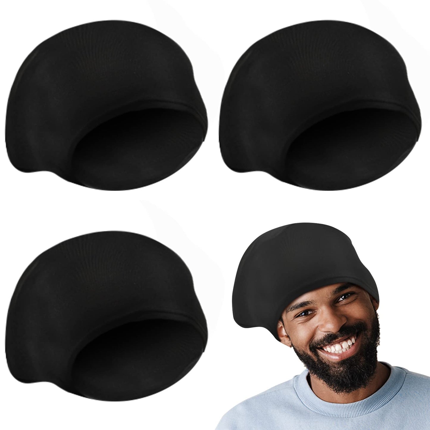 4 Pieces Unisex Stocking Dreadlock Caps Dreadlock Accessories Short Hair Dreads Head Wrap Sleep Bonnet For Dreadlocks Men Women
