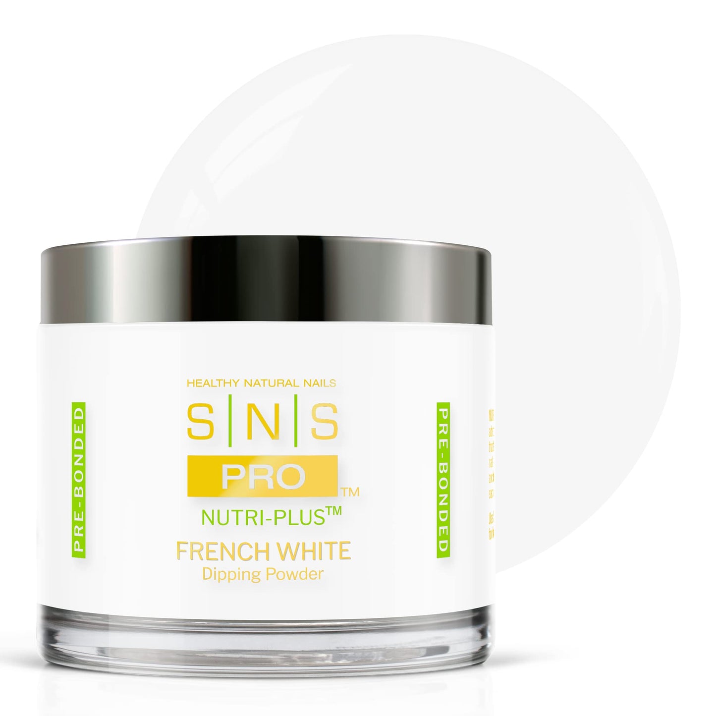 Sns Nail Dip Powder, Gelous Color Dipping Powder - French White (Natural/Nudes, White, Sheer), Pwfw04 - Long-Lasting Acrylic Nai