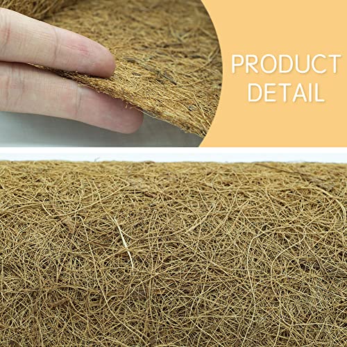 Coco Liner Roll, Yarrdfir 12x120 inch Natural Coconut Liners for Planter Flower Basket, Reptile Carpet, Natural Coconut Fiber mat, Garden Decoration, Animal pet pad - size: 12x120 Inch (Pack of 1)