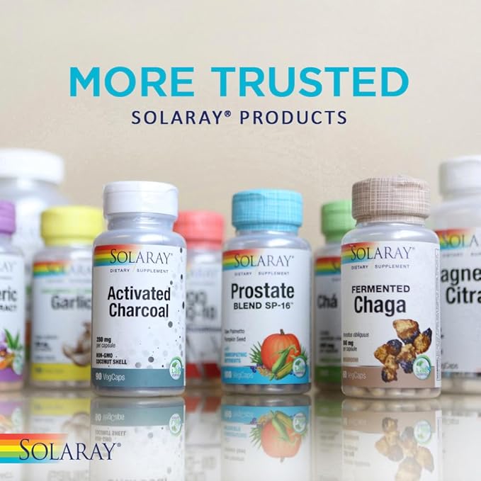 SOLARAY Childrens Vitamins & Minerals Complete Multivitamin for Kids Great Black Cherry Flavor (076280047974) (60 Chews, 30 Serv)