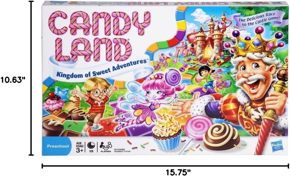 hasbro gaming candy land kingdom of sweet adventures board game for kids easter gifts boys girls ages 3 up