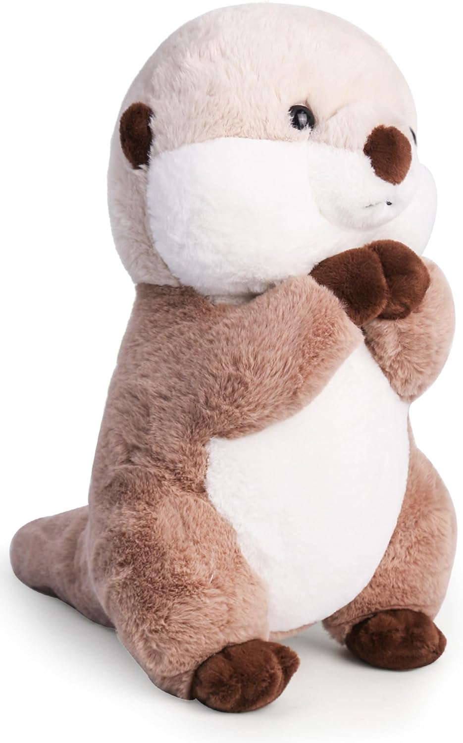 Riuhot Cute Otter Plush Soft Plushie Toy Stuffed Animal Birthday Gift for Kids Children Girls Boys 9.8 Inch Sea Otter Stuffed Animals