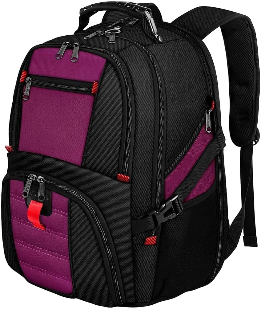 YOREPEK Large Laptop Backpack for Men, Heavy Duty Travel Backpack Carry On Flight Approved, 17 Inch College Work Bookbag, Water Resistant Business Backpack for Men Women, mochilas para hombres