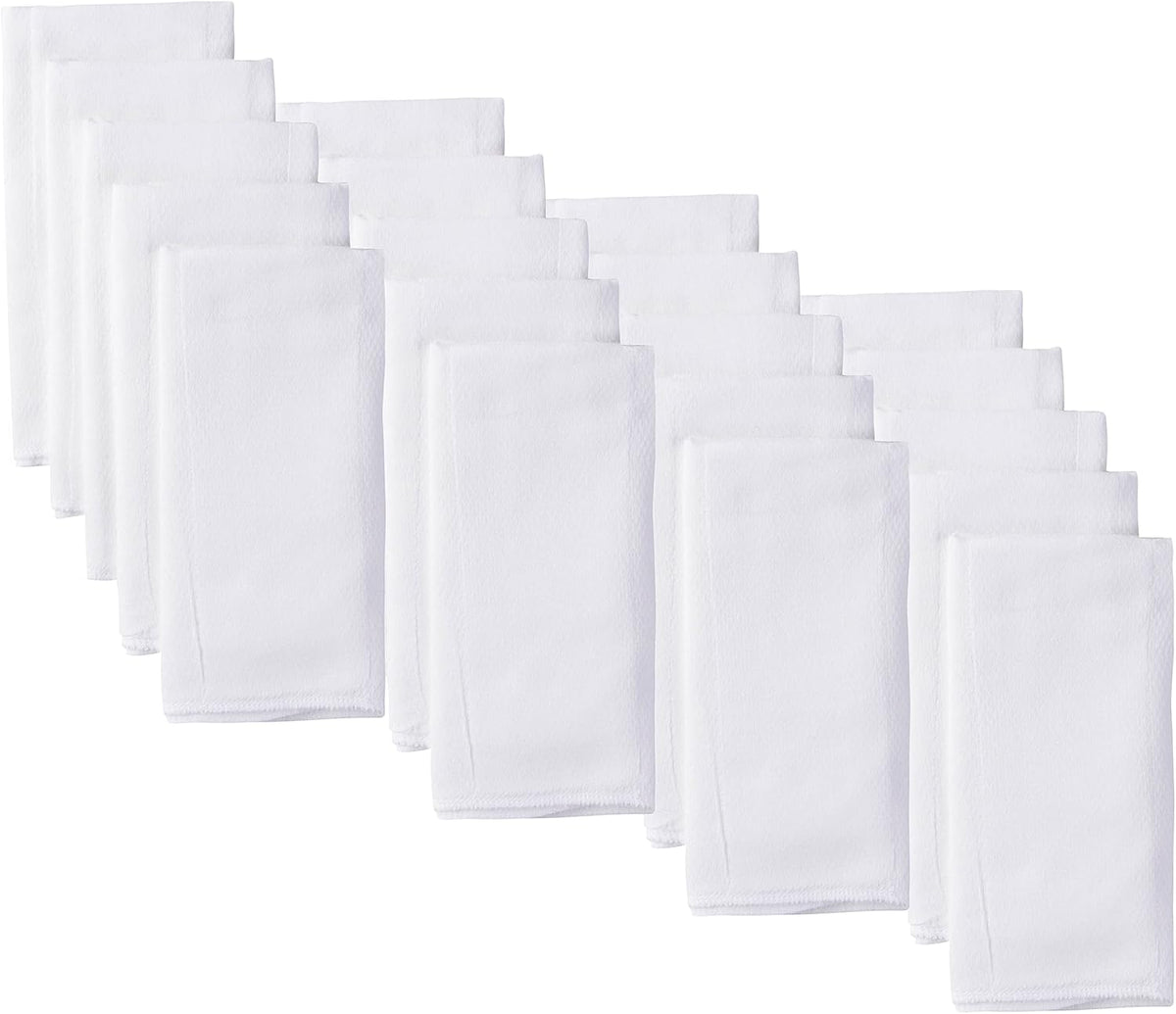 Gerber Unisex Baby Boys Girls Birdseye Prefold Cloth Diapers Multipack White 3-Ply 10 Pack