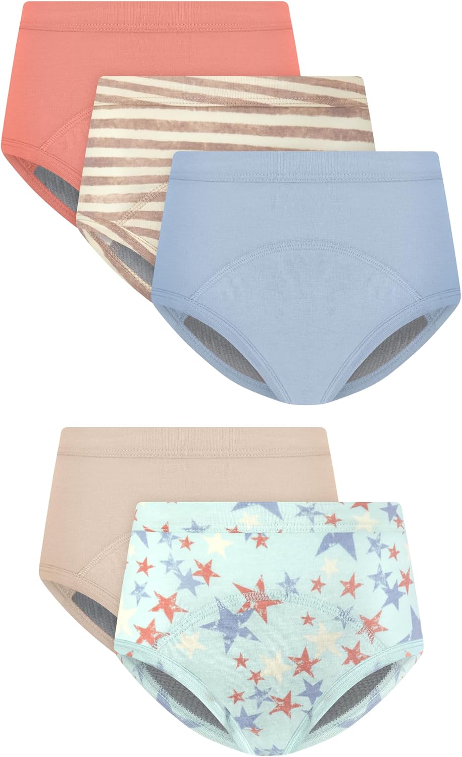 Hanes Toddler Girls' Potty Trainer Brief, Moisture-Wicking Panty, Odor Protection Potty Trainer Underwear, 6-Pack