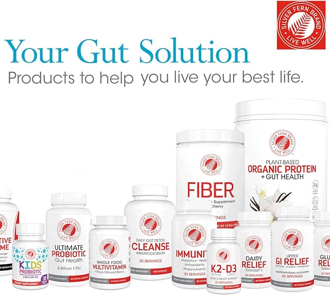 Silver Fern Gut Repair - Digestive Health Supplement Powder L-Glutamine, Curcumin, Zinc, Ascorbic Acid Blend