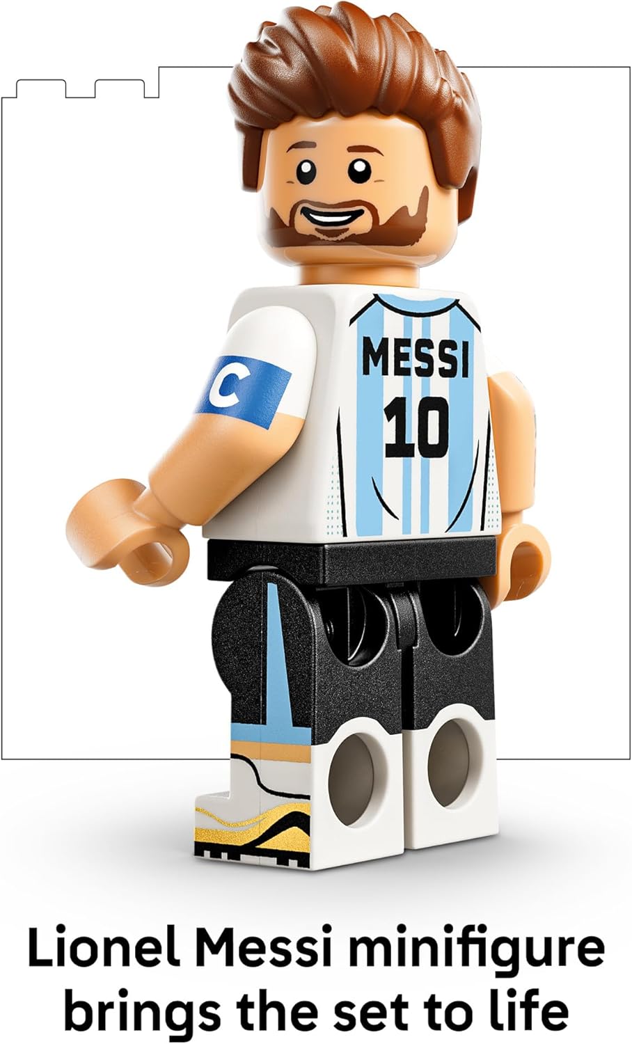 LEGO Lionel Messi Soccer Highlights Building Set for Kids, Ages 10+, Collectible Display Gift