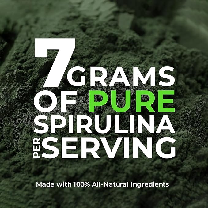 Earth Circle Organics Spirulina Powder, Kosher, Raw and Non-Irradiated | Pure Vegan Protein | Premium Energy Superfood, High Amino Acids and Antioxidants - (8oz - 3 Pack)