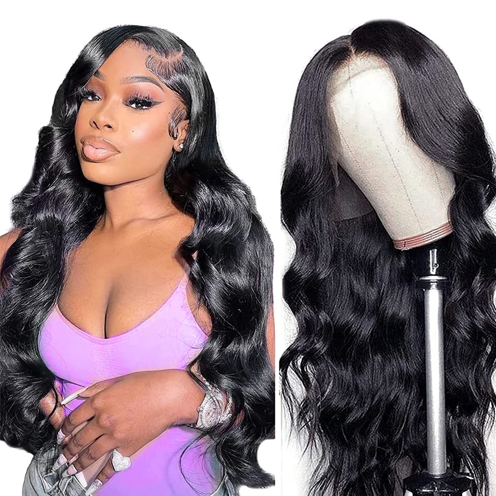 Yamikk 13X5 Lace Front Wigs Human Hair Pre Plucked 180 Density Body Wave Hd Lace Frontal Wig Human Hair Wigs For Black Women 30
