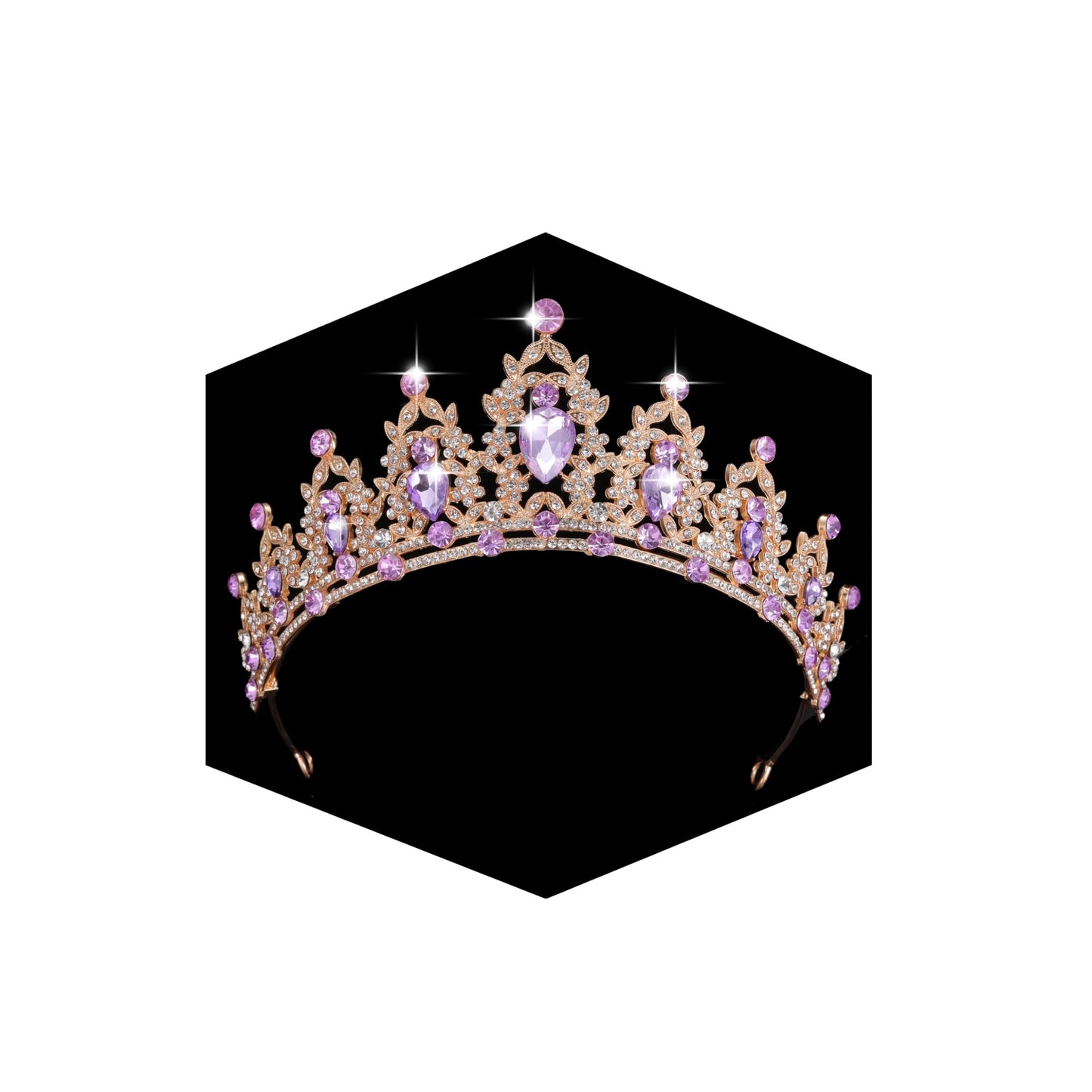 Kamirola - Queen Crown And Tiaras Princess Crown For Women Crystal Headbands For Bridal, Princess For Wedding And Party (Gold&Pu