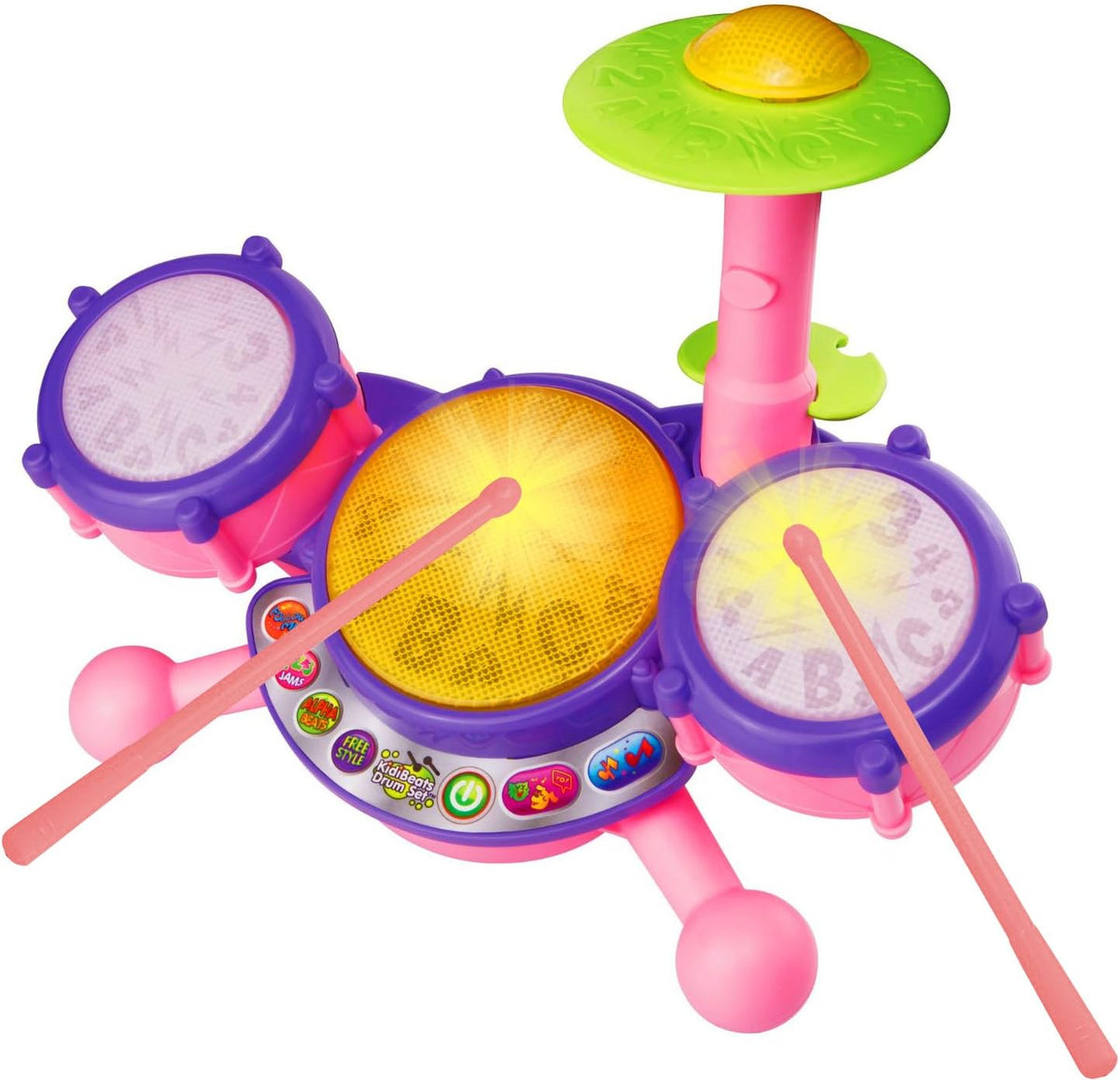 VTech KidiBeats Drum Set (Frustration Free Packaging), Orange