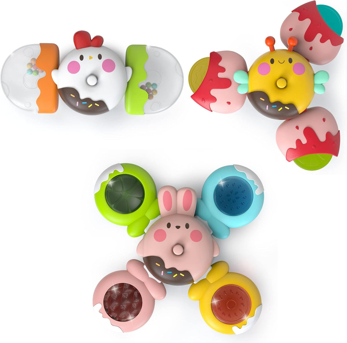 LiKee Strong Suction Cup Fidget Toys: Captivating Motion and Multi-Sensory Stimulation for Babies and Toddlers
