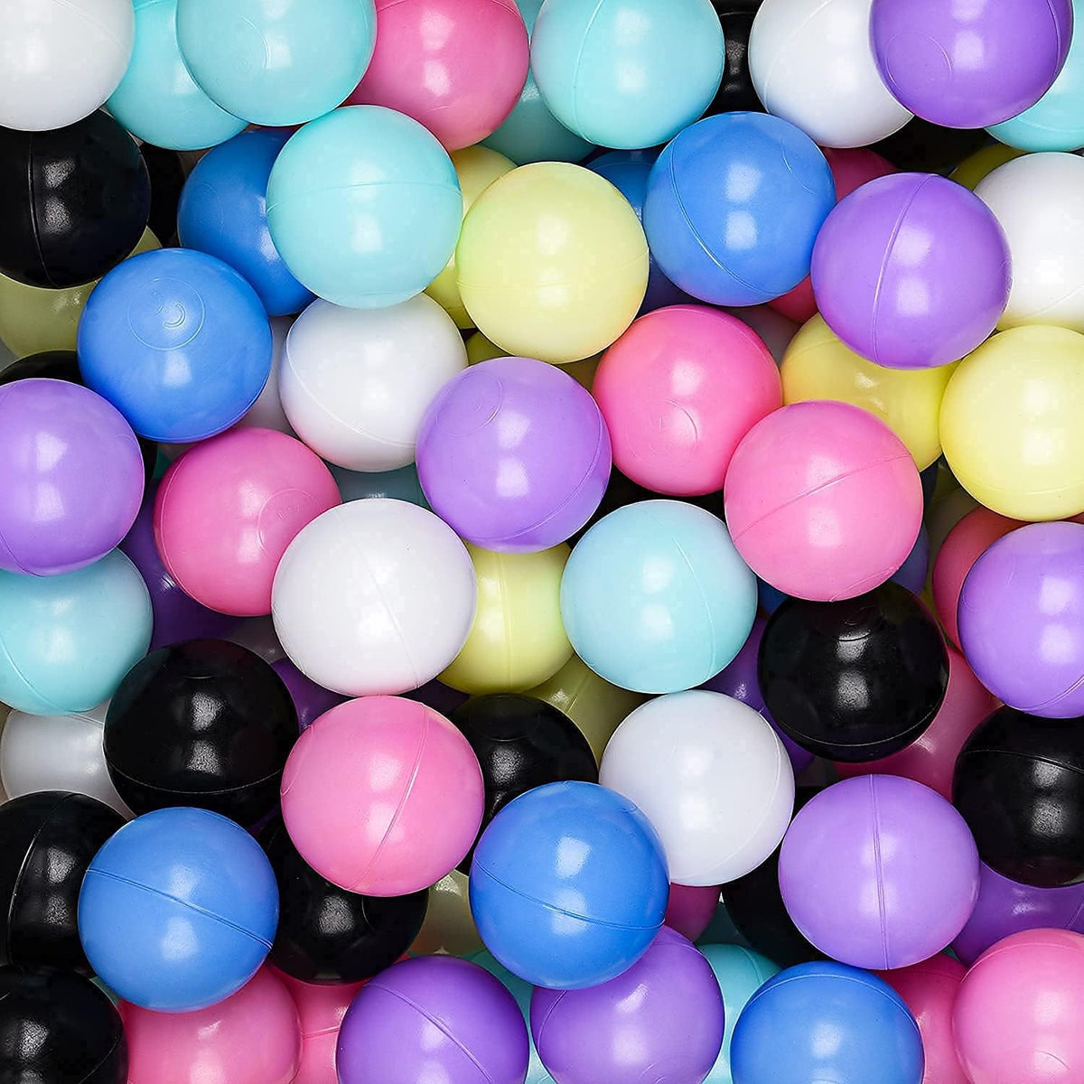 Vanland Ball Pit Balls for Baby and Toddler - Phthalate Free, BPA Free, Crush Proof Plastic, Multicolored