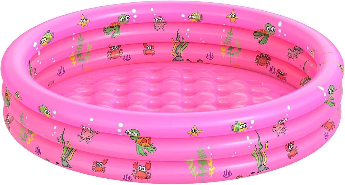 Inflatable Baby Swimming Pool - Portable Kiddie Paddling Pool for Toddlers, Indoor & Outdoor Use