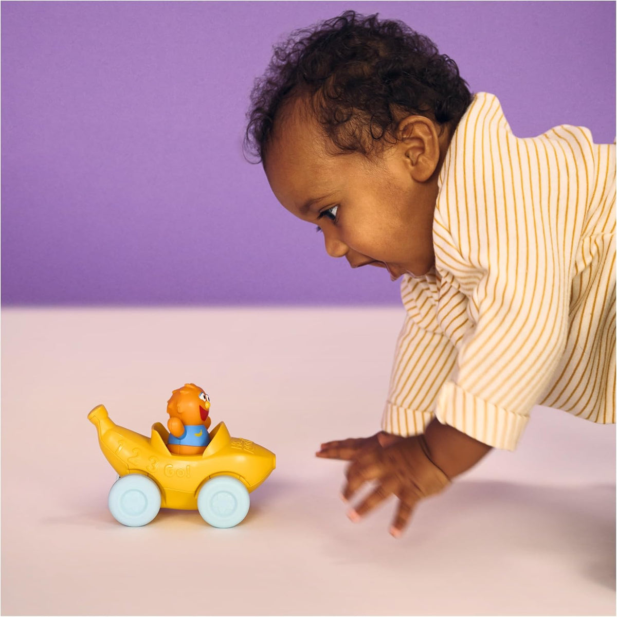 Ms. Rachel Herbie's 1-2-3 Roll! Toy Car with Click-in Figure & Pull Back Action, for Toddlers 1-3Y+