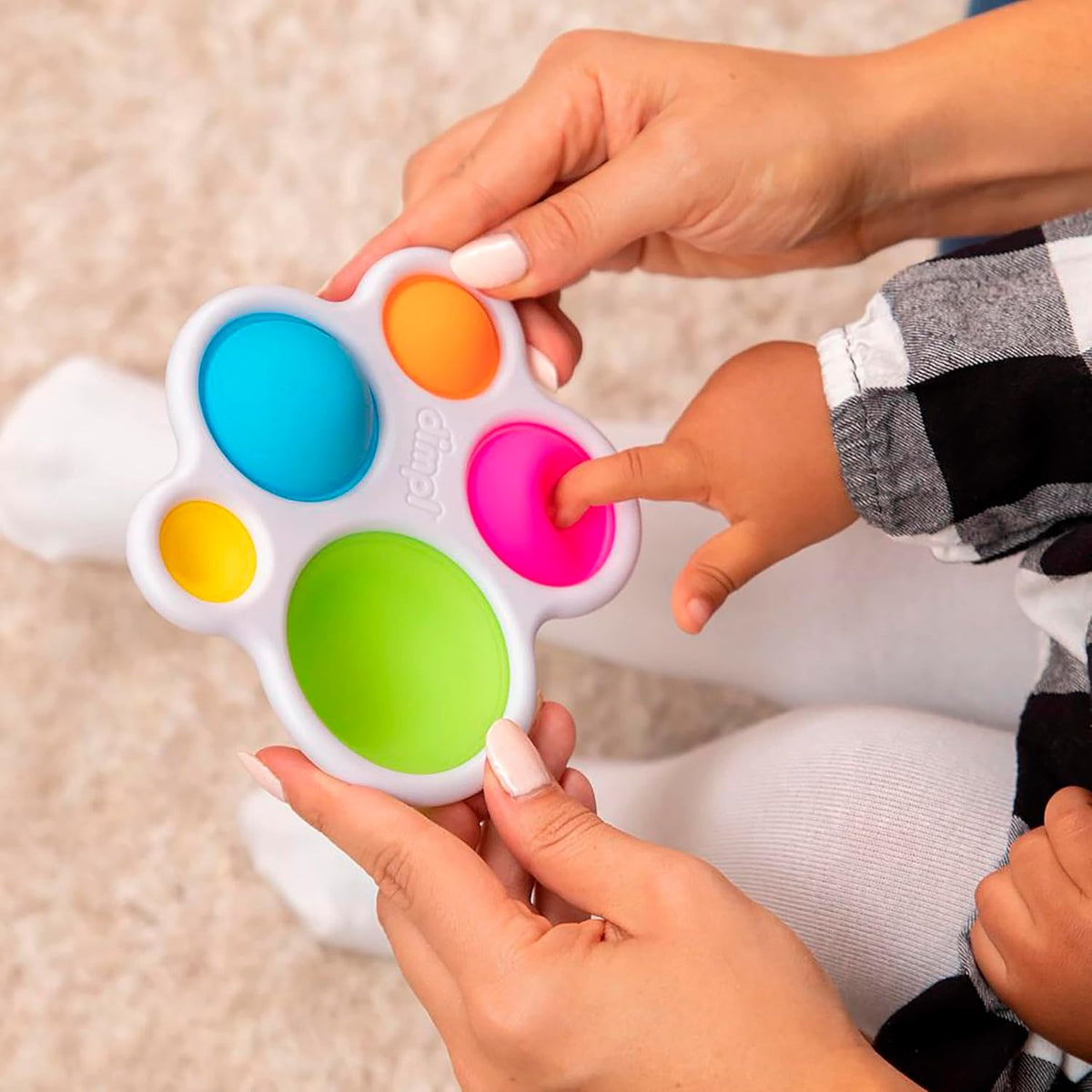 Fat Brain Toys Original Dimpl Brand Baby Toy, Sensory Toys for Babies 10 Months+, Interactive Baby Toys, Fidget Toys, 1 Piece