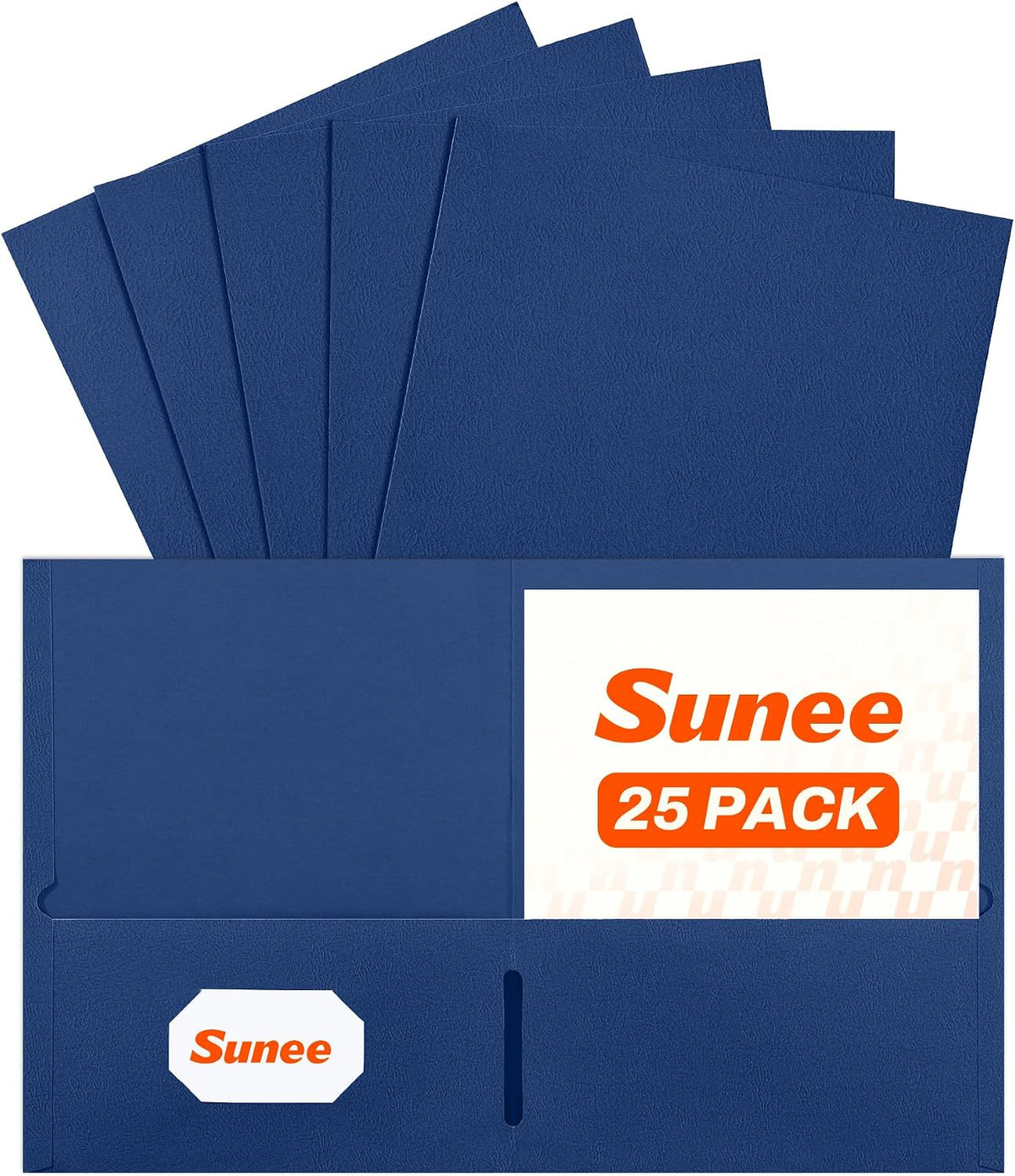 SUNEE Folders with Pockets (25 Pack, Pastel Colors), 2 Pocket Folders Fit Letter Size Paper, Paper File Folder for School Office Home Business