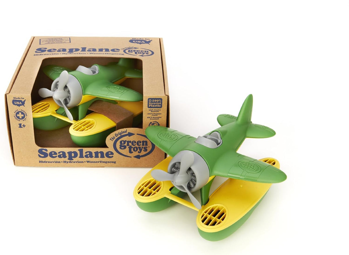 Green Toys Seaplane in Green Color - Bpa Free, Phthalate Free Floatplane for Improving Pincers Grip. Toys and Games